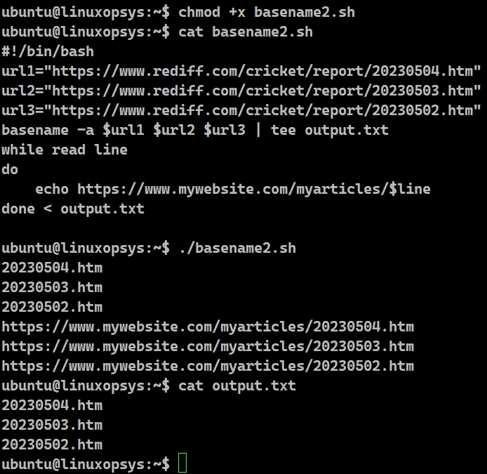 from URLs extract the final name